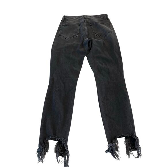 L'AGENCE High Line Skinny Jeans in Nighttime Destruction Distressed Size 25 - Picture 4 of 12